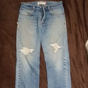 Mens 505 levi jeans 33x34